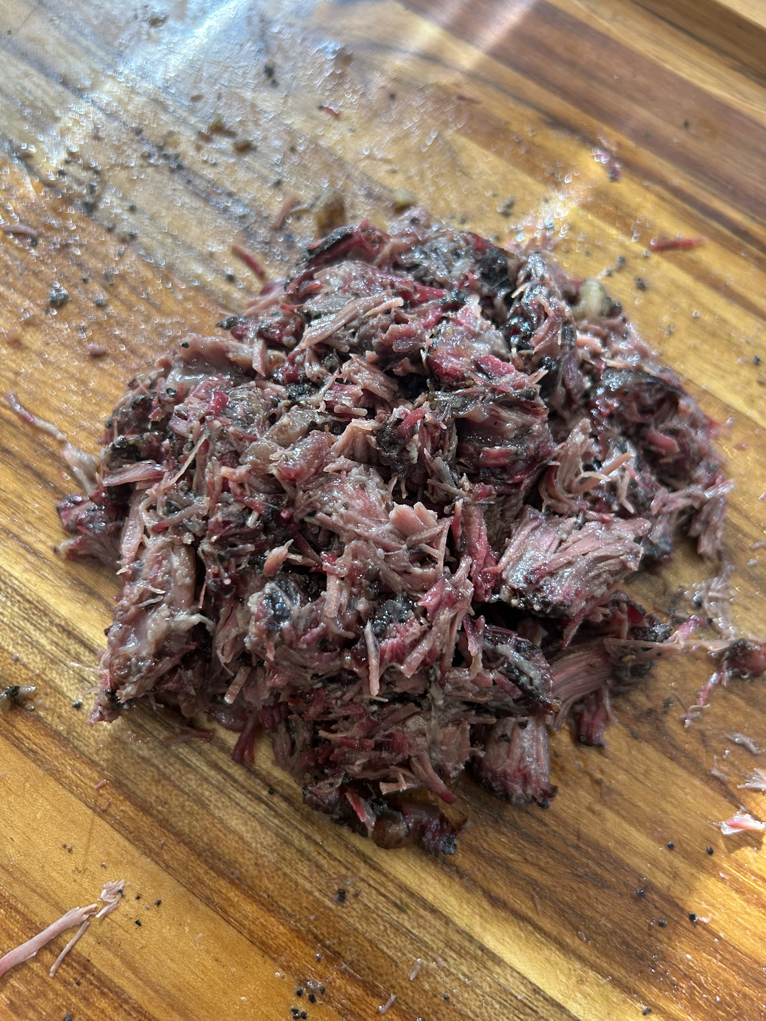 Beef Cheek shredded to make barbacoa tacos